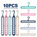 10 pack 9-hole space-saving clothes hangers